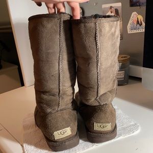 Tall chocolate ugg boots